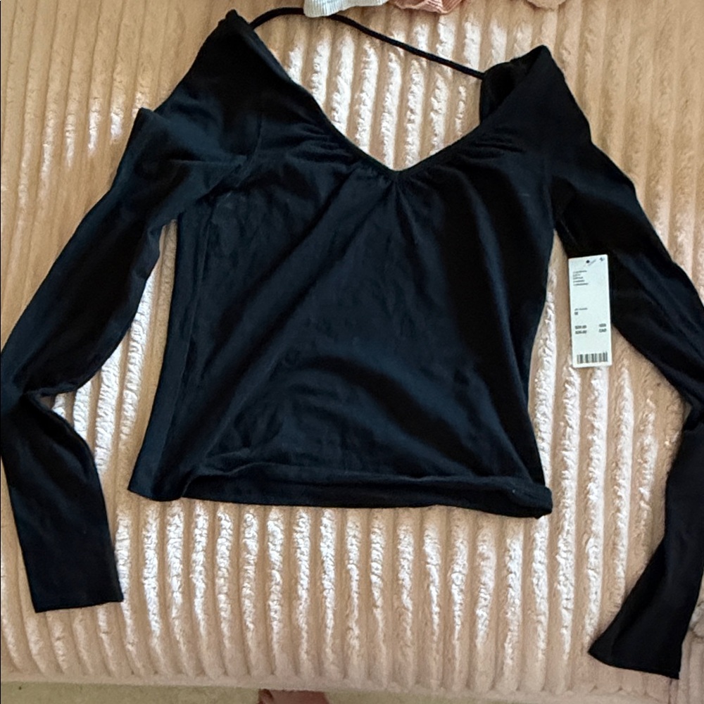 Urban Outfitters Black Long Sleeve Top